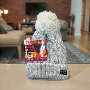 Polar Extreme Women's Insulated Gray Knit Hat